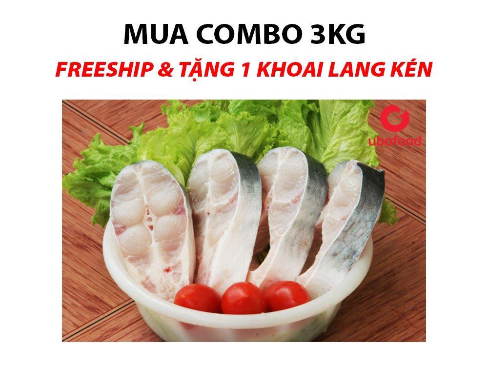 Combo mua 3 Kg Cá tra cắt khúc tặng 1 khoai lang kén 250g